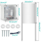 Cosmo Go Automatische Hühnertür mit Lichtsensor und Zeitsteuerung