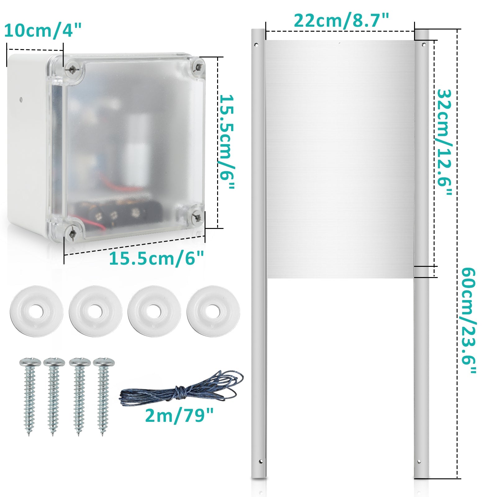 Cosmo Go Automatische Hühnertür mit Lichtsensor und Zeitsteuerung