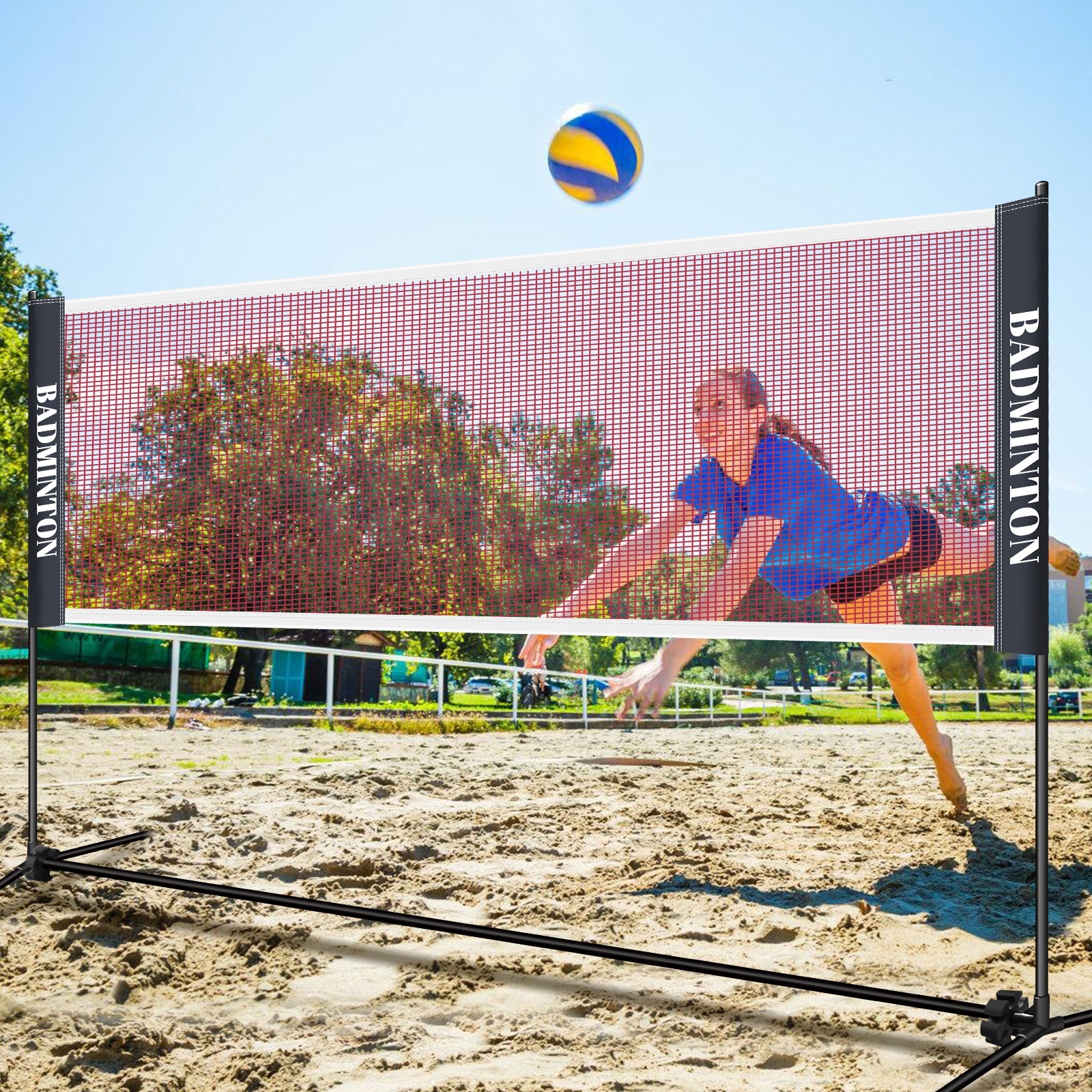 Cosmo Go Badmintonnetz Badminton Netz Tennisnetz 3.1m/ 4.1m/5.1m