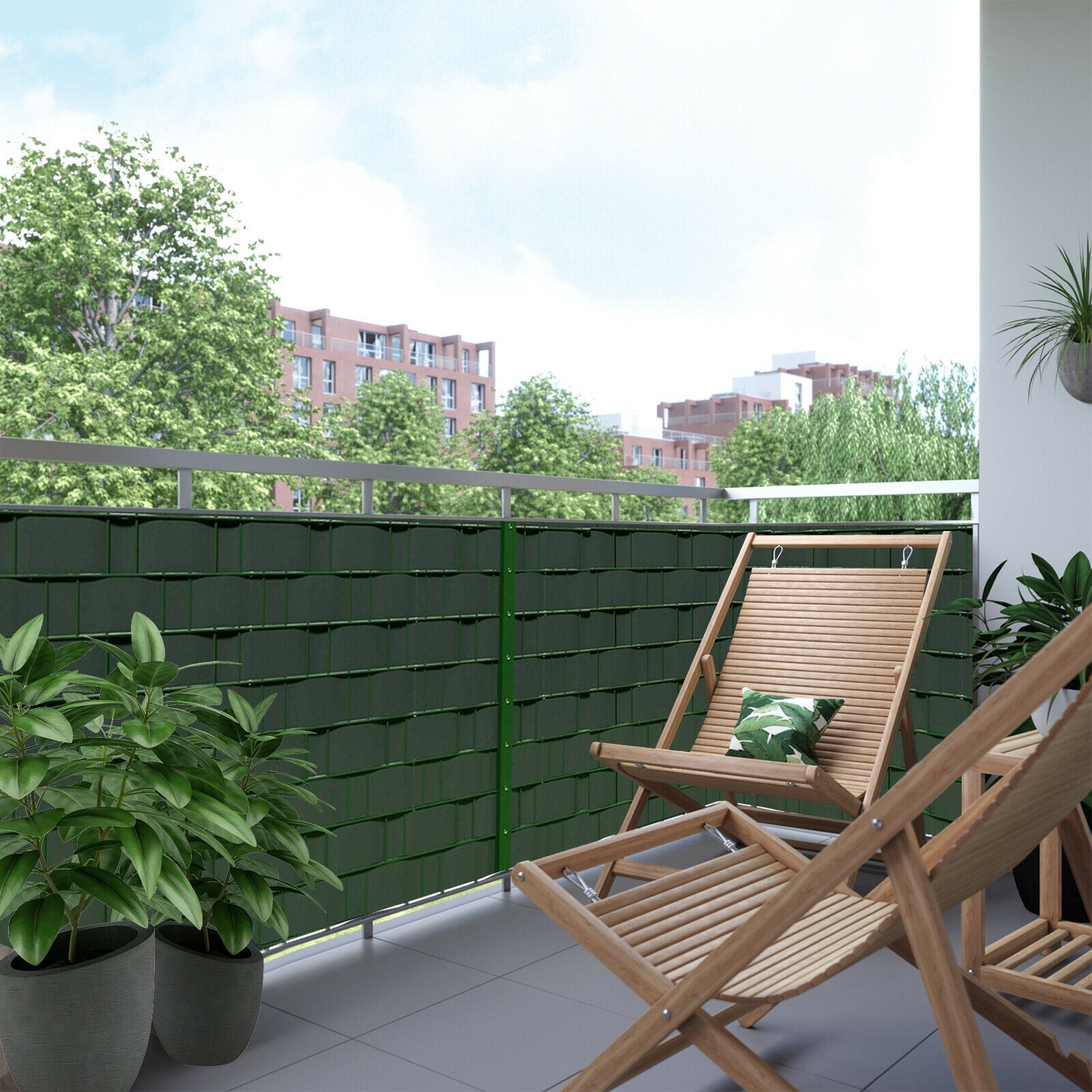 Cosmo Go PVC Sichtschutzstreifen Grün UV-bestädig 10X