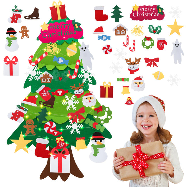 Cosmo Go Filz LED Weihnachtsbaum 105cm DIY Hover Image