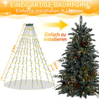 Cosmo Go LED Christbaumbeleuchtung mit Ring 280 LEDs Warmweiß IP44