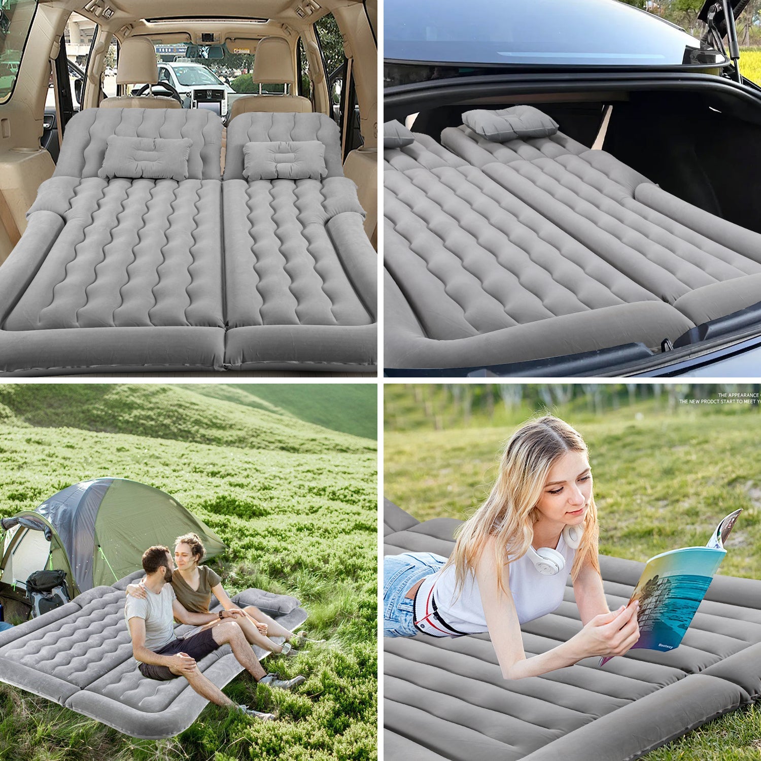 Cosmo Go Luftbett Auto Luftmatratze mit Kopfkissen