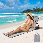 Cosmo Go Strandliegen Tragbar Strandmatte mit Einstellbar Höhe 145cm
