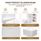 Cosmo Go 6 Ebenen Schuhboxen Aufbewahrungsbox Stapelbar