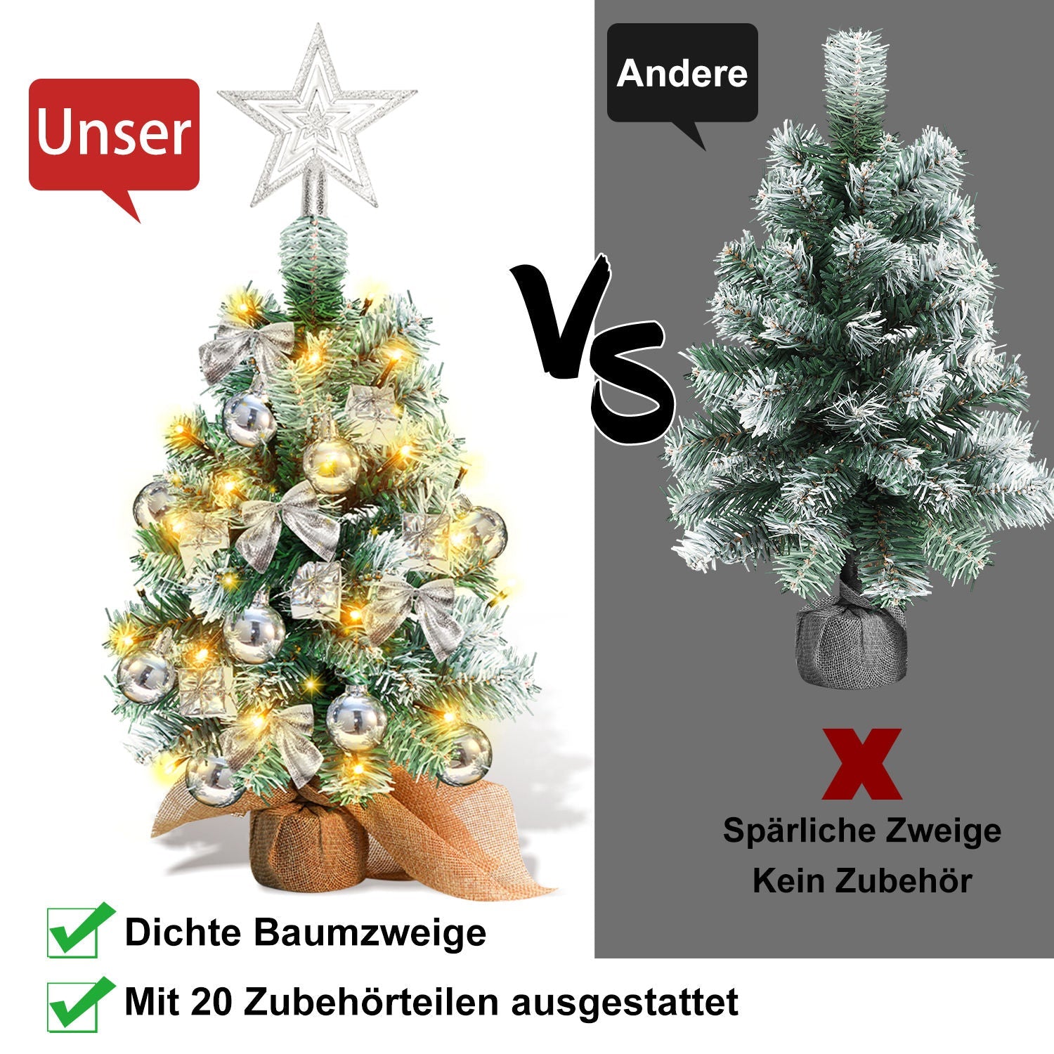 Cosmo Go Mini Weihnachtsbaum 40cm