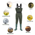 Cosmo Go Wathose mit Gummistiefeln, Bund und Haken