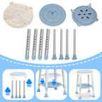 Cosmo Go Duschhocker 360°Drehbarer mit Paletten