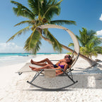 Cosmo Go Doppelliege Sonnenliege mit Sonnendach Outdoor