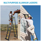 Cosmo Go Teleskopleiter Tragbar Alu Max Belastung 150 kg 3.8M (1.9+1.9M)