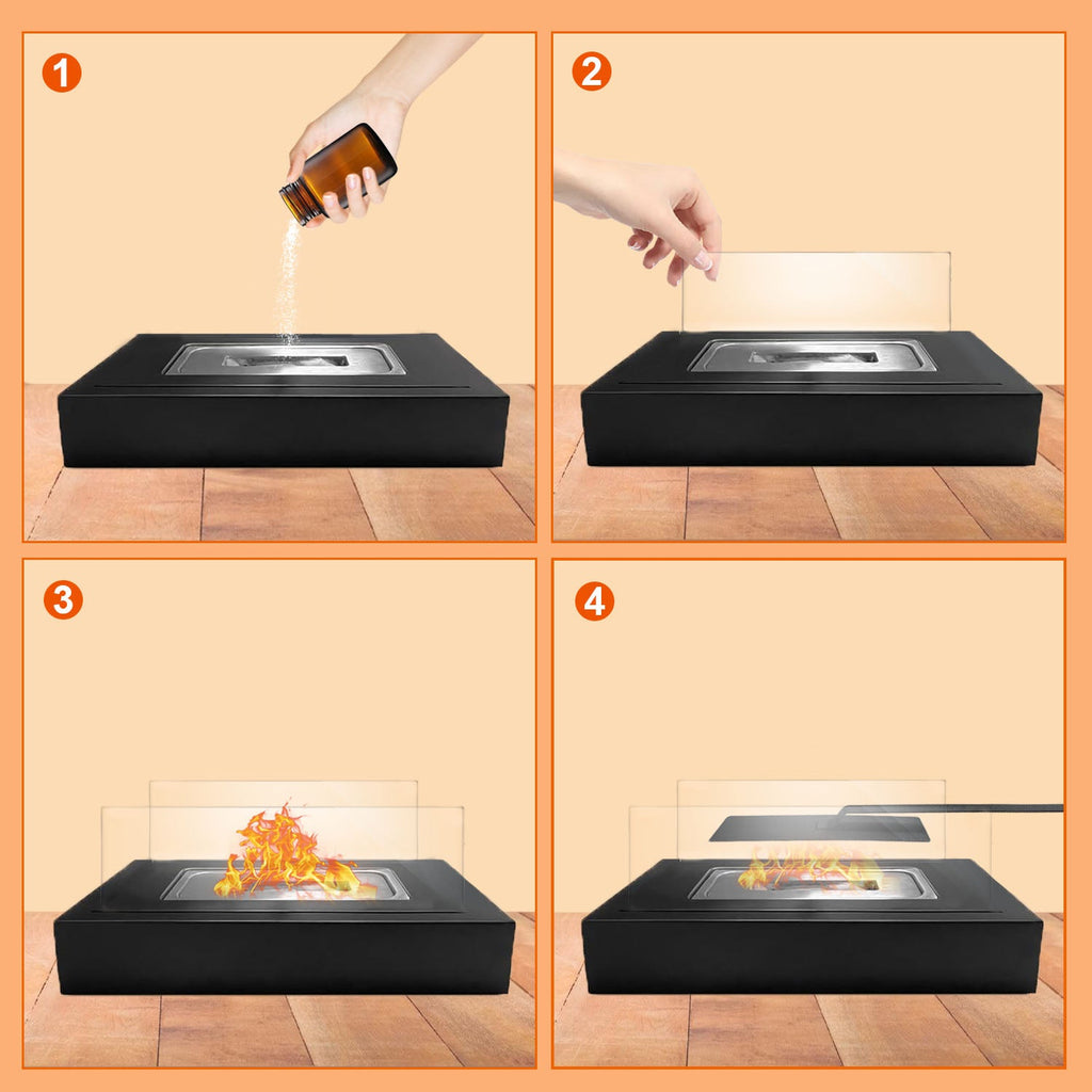 Cosmo Go Tischkamin Bio Ethanol Kamin 170ml