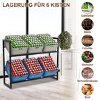 Cosmo Go Getränkekistenregal für 6 Kästen 105*85*32CM