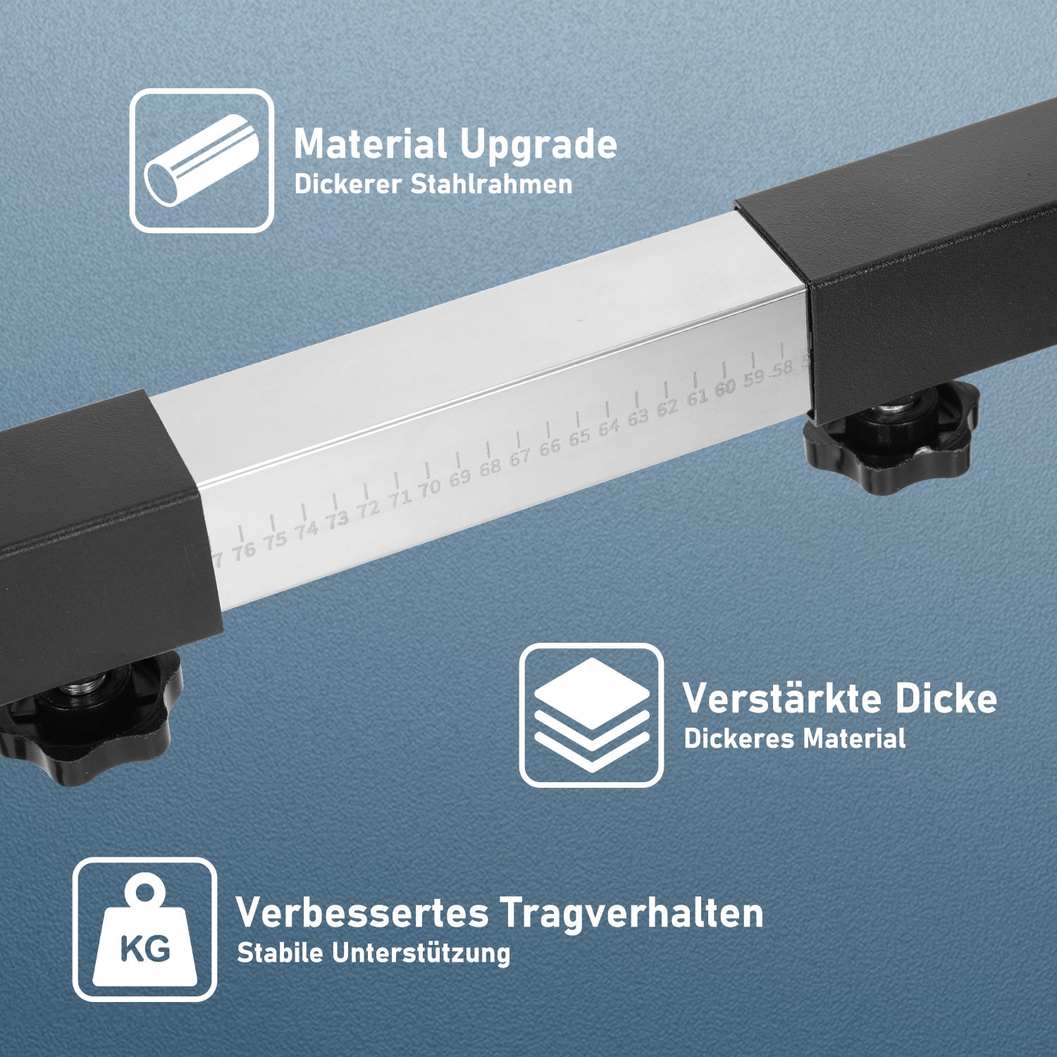 Cosmo Go Waschmaschinen Untergestell mit Skala 50-80cm Einstellbare