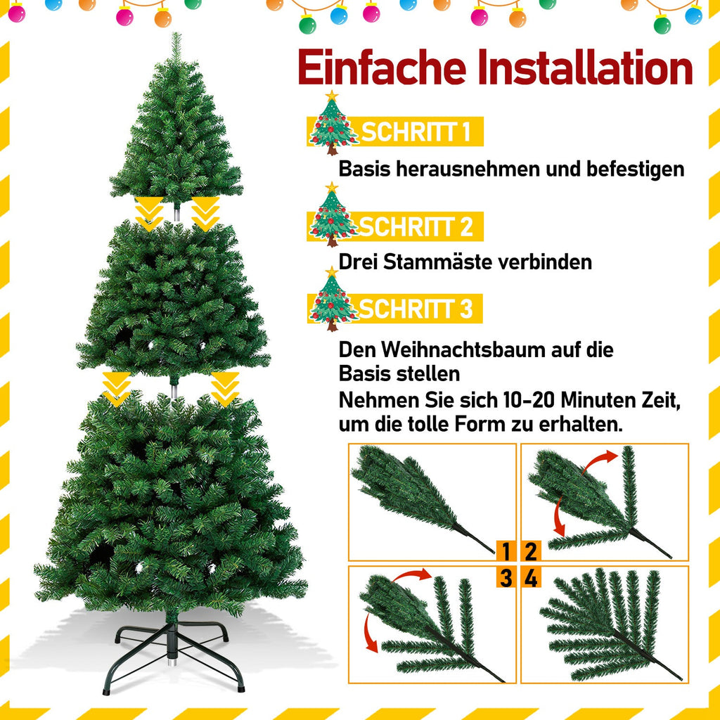 Cosmo Go Christbaum Künstlicher Weihnachtsbaum Grün/Weiß