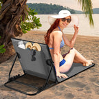 Cosmo Go Strandliegen Tragbar Strandmatte mit Einstellbar Höhe 145cm