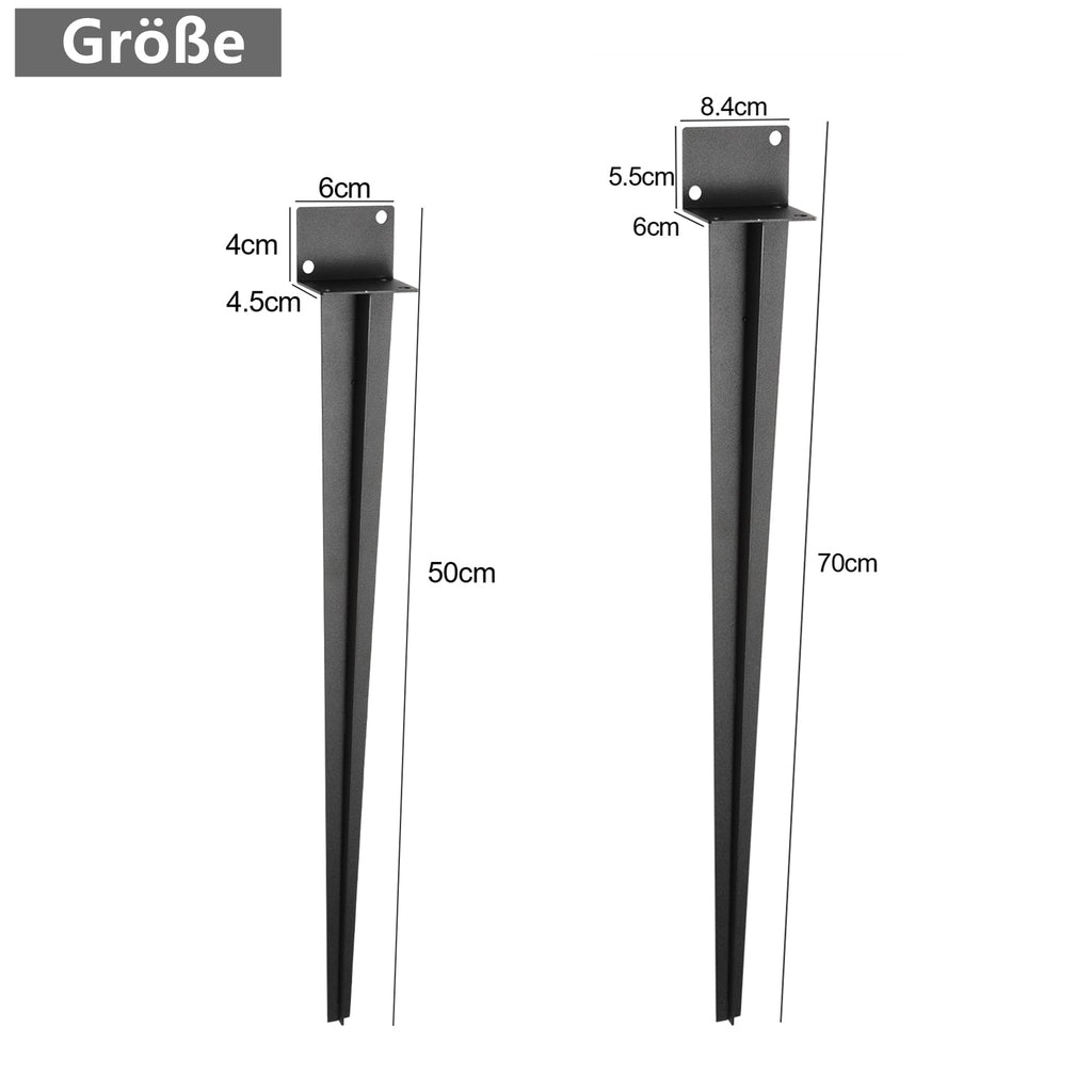 Cosmo Go Bodenhülse Einschlaghülse für Holzpfosten L