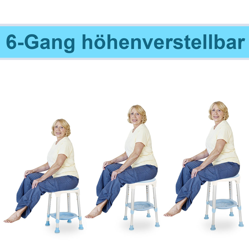 Cosmo Go Duschhocker 360°Drehbarer mit Paletten