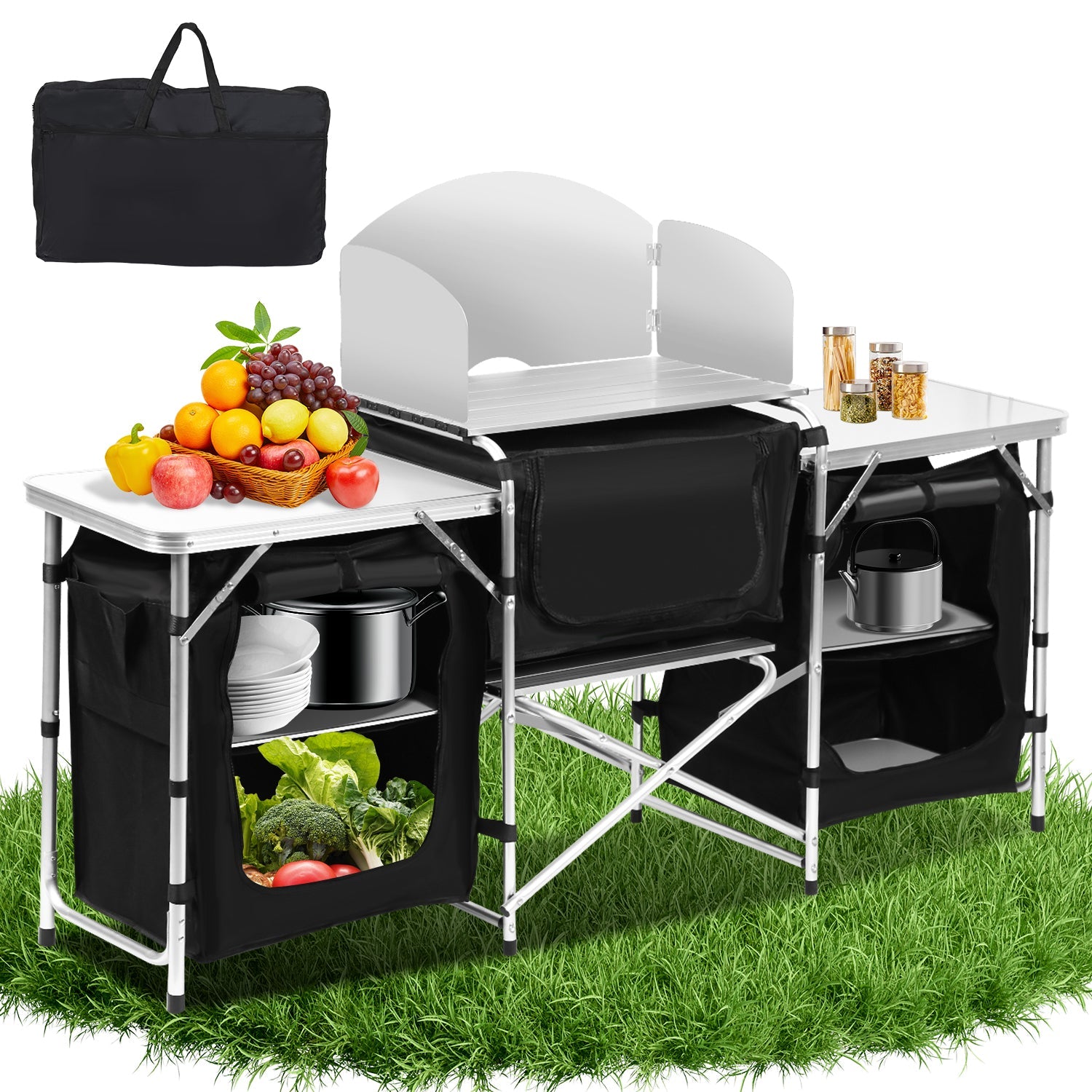 Cosmo Go Campingküche Alu 5 Fächer