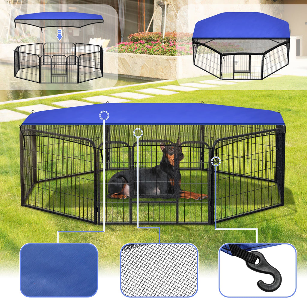 Cosmo Go Welpenlaufstall 8-teilig 60cm hoch Faltbar