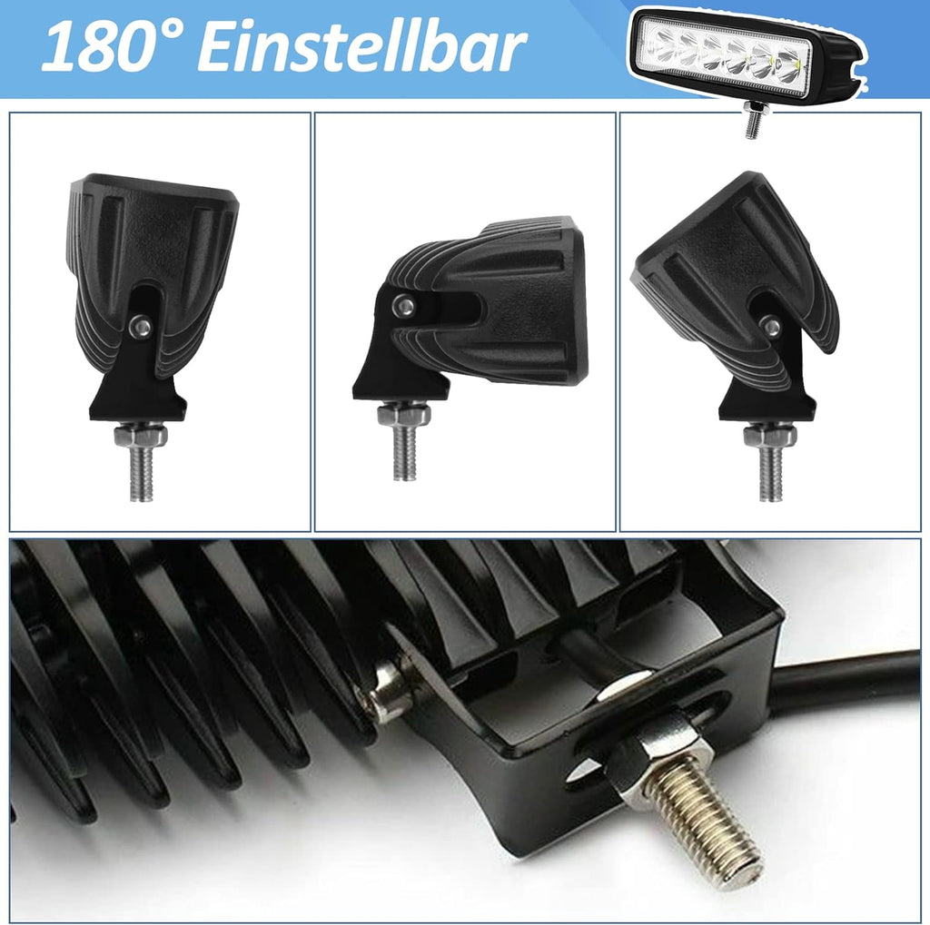 Cosmo Go LED Arbeitsscheinwerfer 18W IP67 6500K