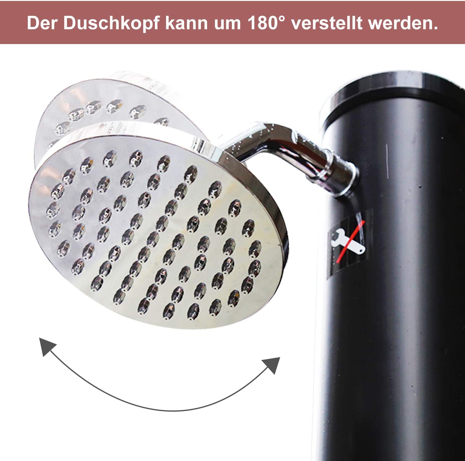 Cosmo Go 20L Solardusche mit Duschkopf