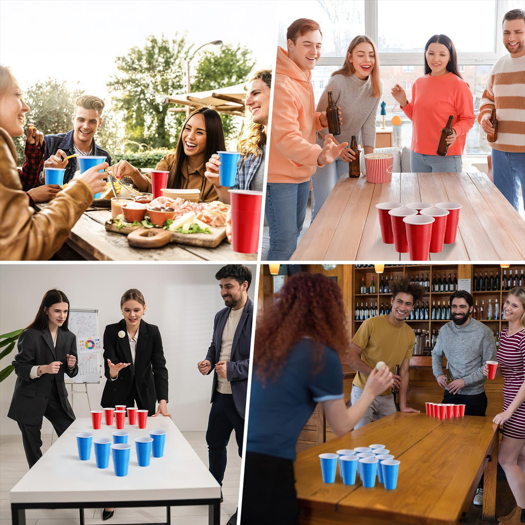 Cosmo Go Pong-Becher-Set 100 Partybecher und 10 Bälle