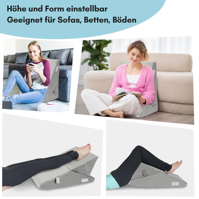 Cosmo Go Keilkissen Bett Kopfteil mit Abnehmbare Nackenrolle Main Image