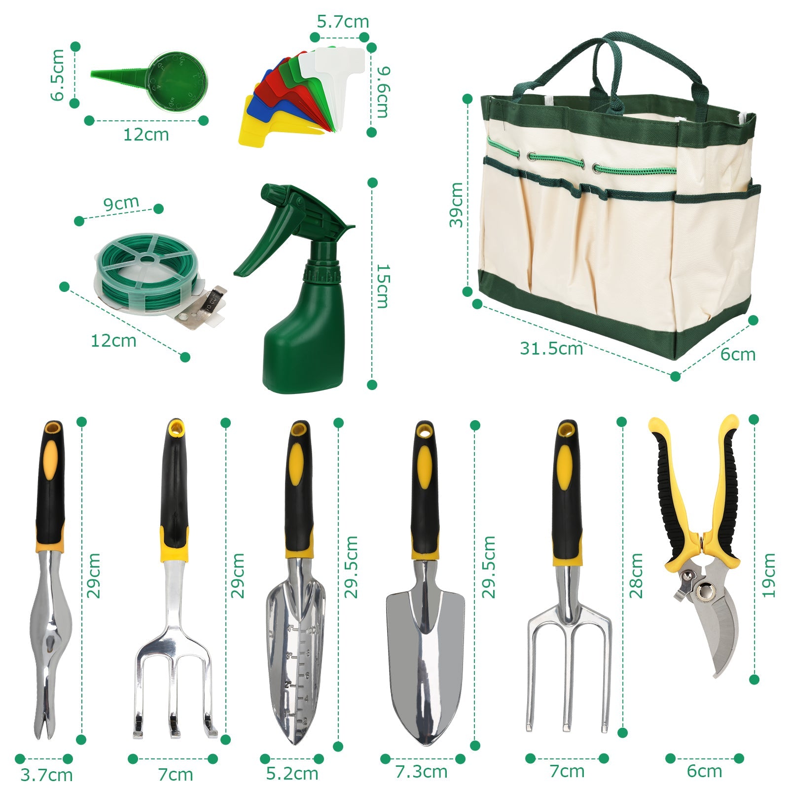 Cosmo Go Gartenwerkzeug Set 12 Tlg