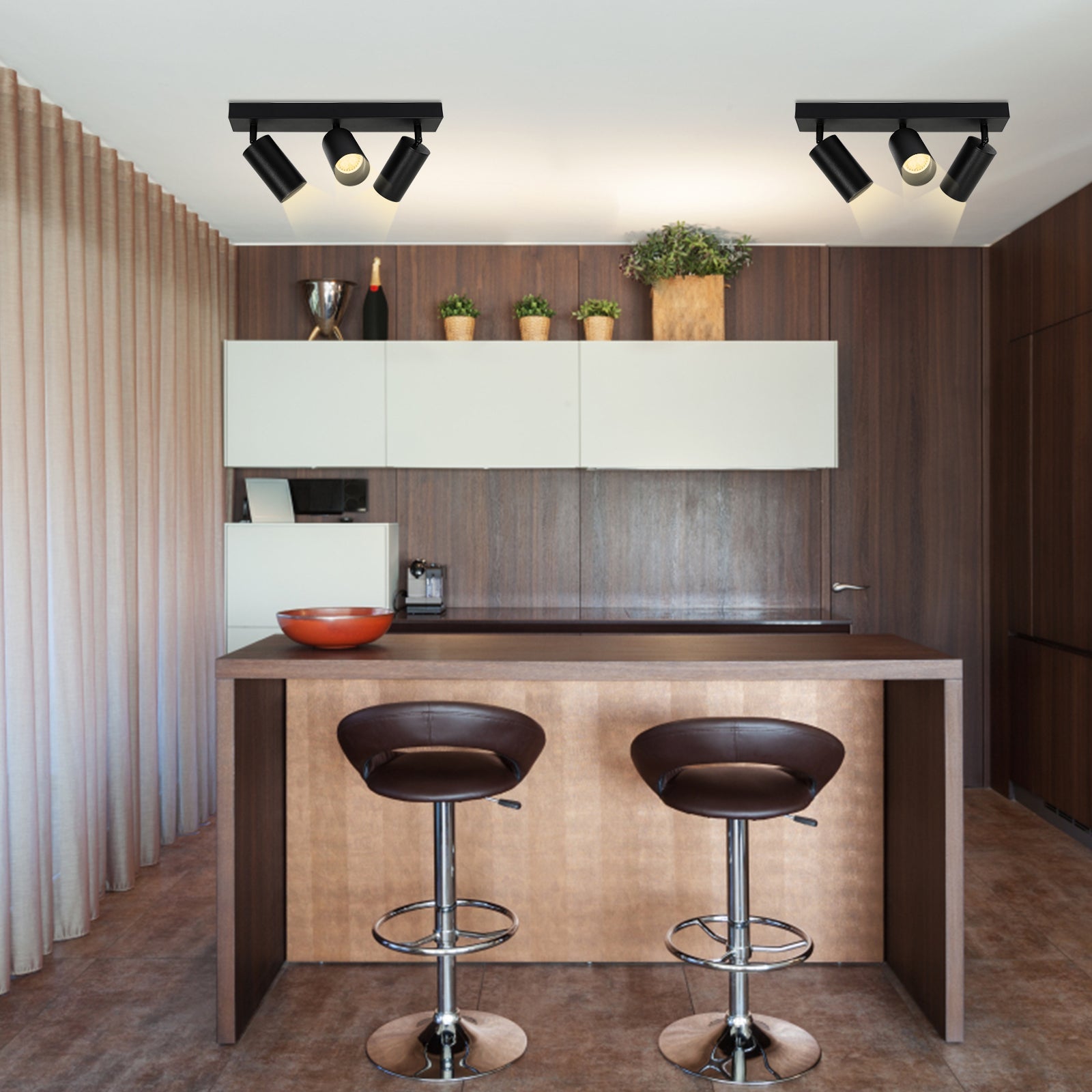 Cosmo Go Deckenstrahler GU10 4W 1/2/3 flammig Warmweiß