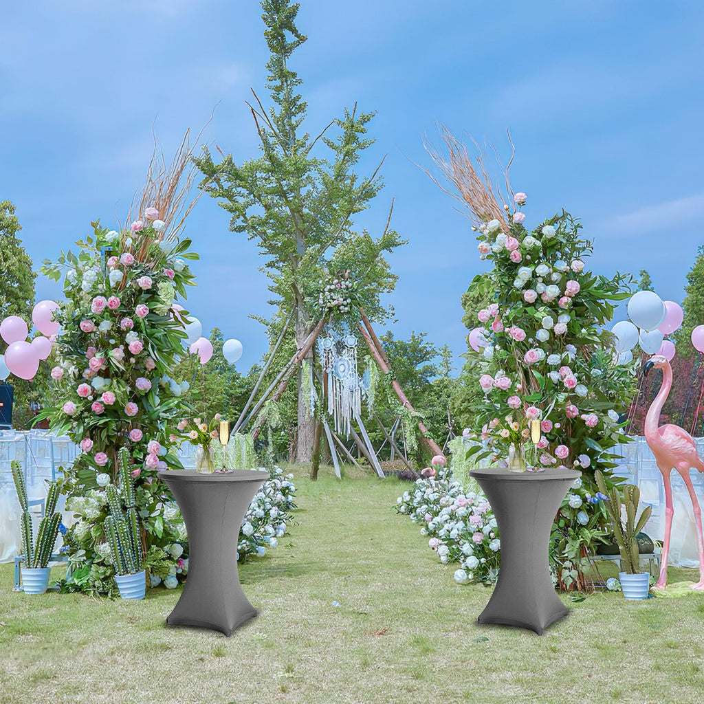 Cosmo Go Stehtischhusse Stretch Tischdecke Grau