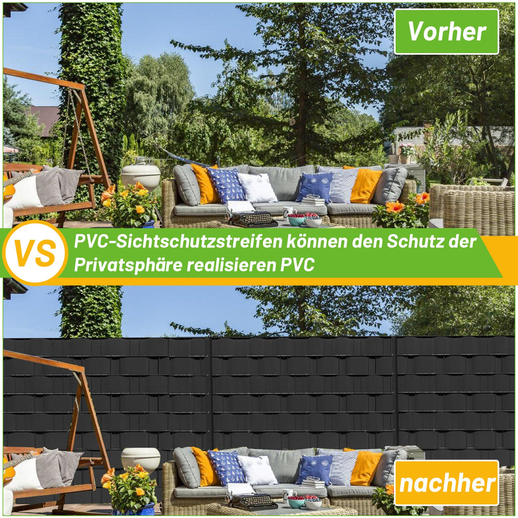 Cosmo Go Sichtschutzstreifen Hartes PVC 10-40 Stück