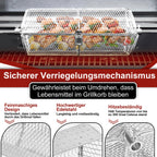 Cosmo Go Grillkorb Grillkorb Edelstahl für Drehspieß