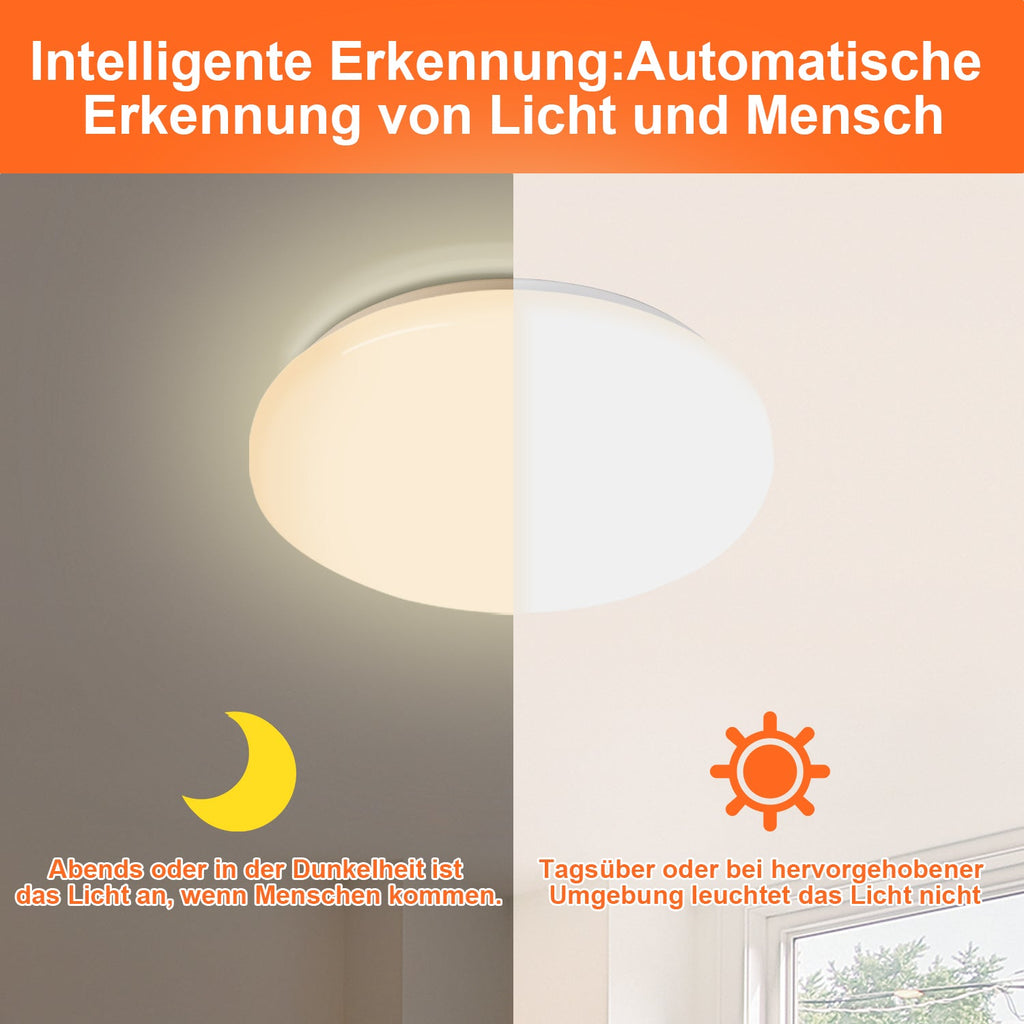 Cosmo Go LED Deckenlampe mit Bewegungsmelder 12W Warmweiß