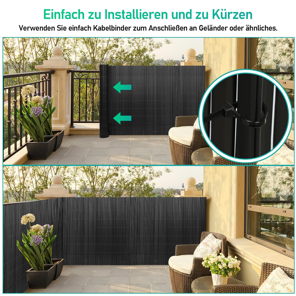 Cosmo Go PVC Sichtschutzmatte mit Kabelbindern