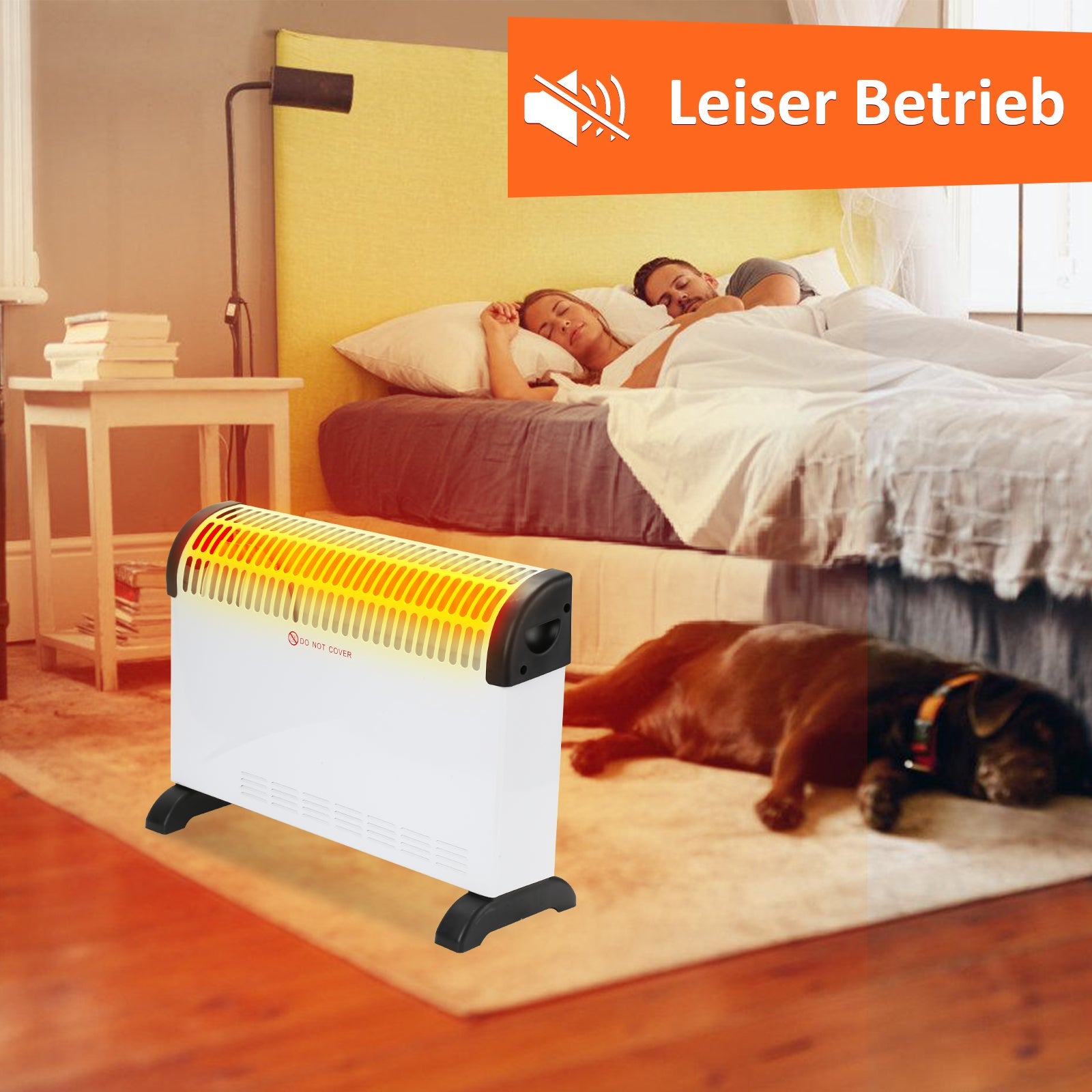 Cosmo Go 2000W Elektroheizung Konvektor Heizung mit Thermostat