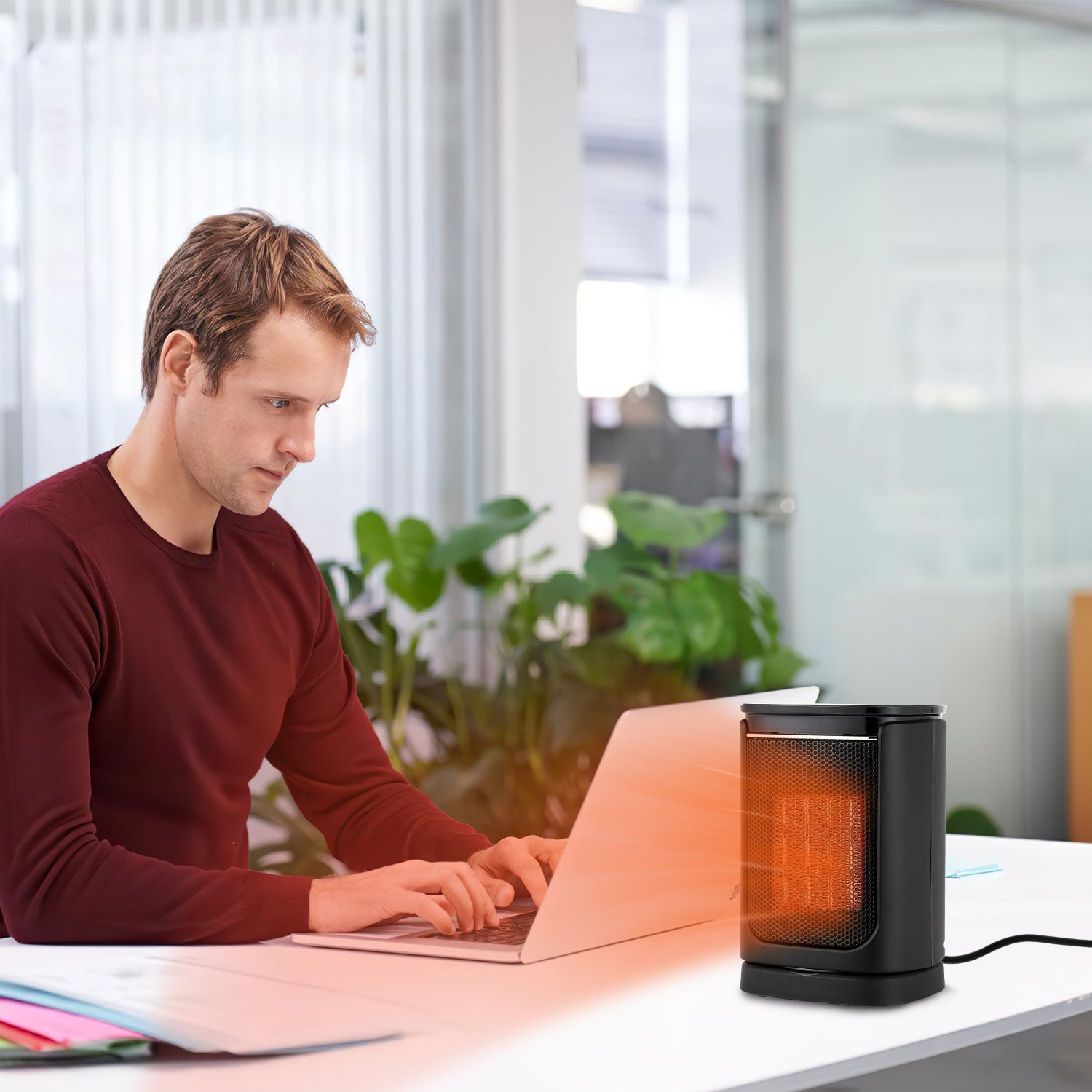 Cosmo Go 1500W Keramik Heizlüfter mit Fernbedienung