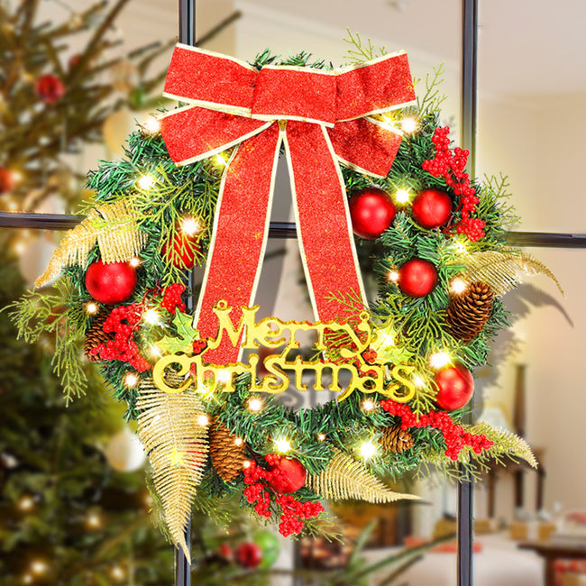 Cosmo Go Weihnachtskranz mit Beleuchtung Hover Image