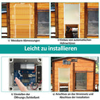 Cosmo Go Automatische Hühnertür mit Lichtsensor und Zeitsteuerung