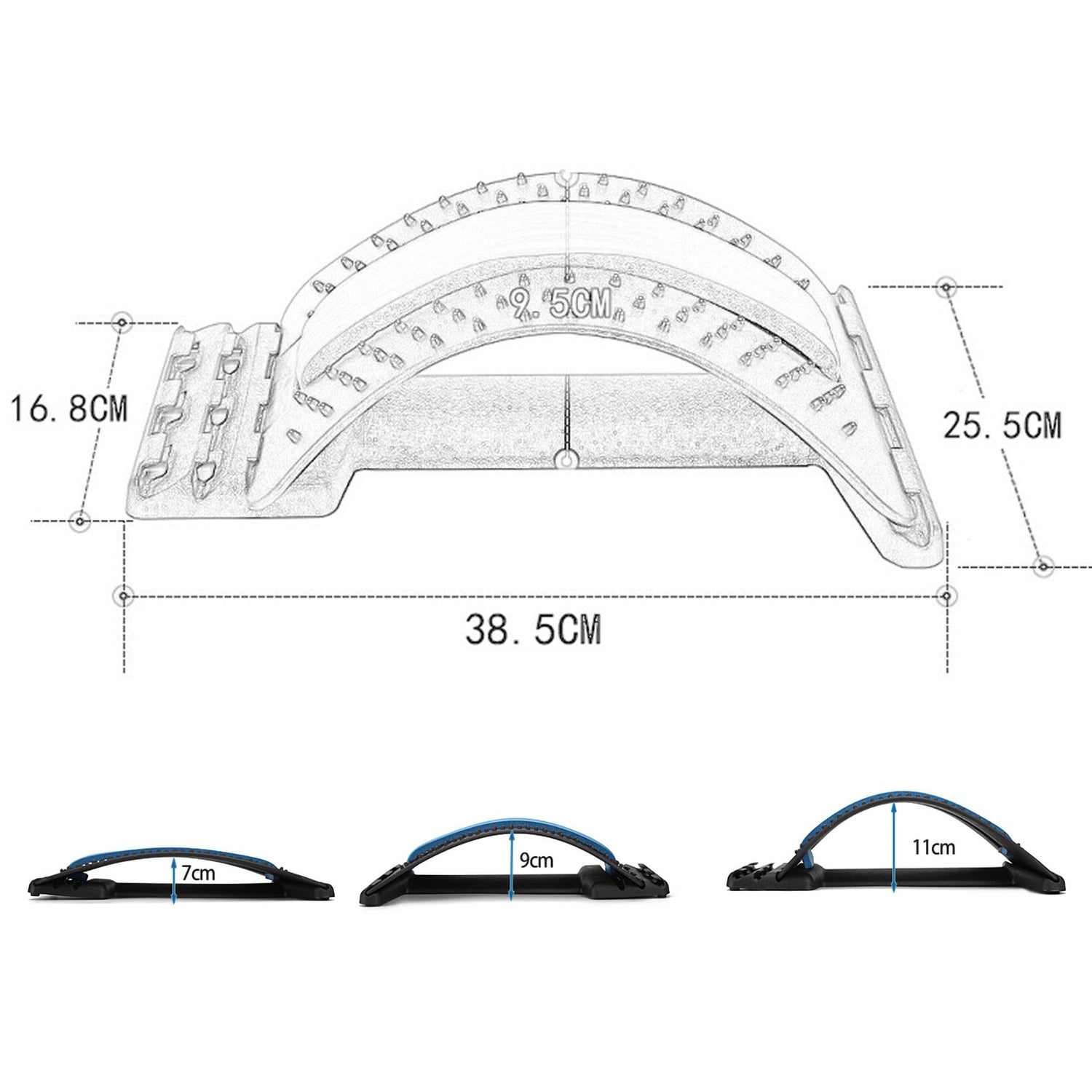Cosmo Go Rückenstrecker Rückenmassagegerät