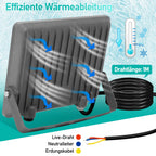 Cosmo Go LED Außenstrahler Kaltweiß IP65 50W-200W