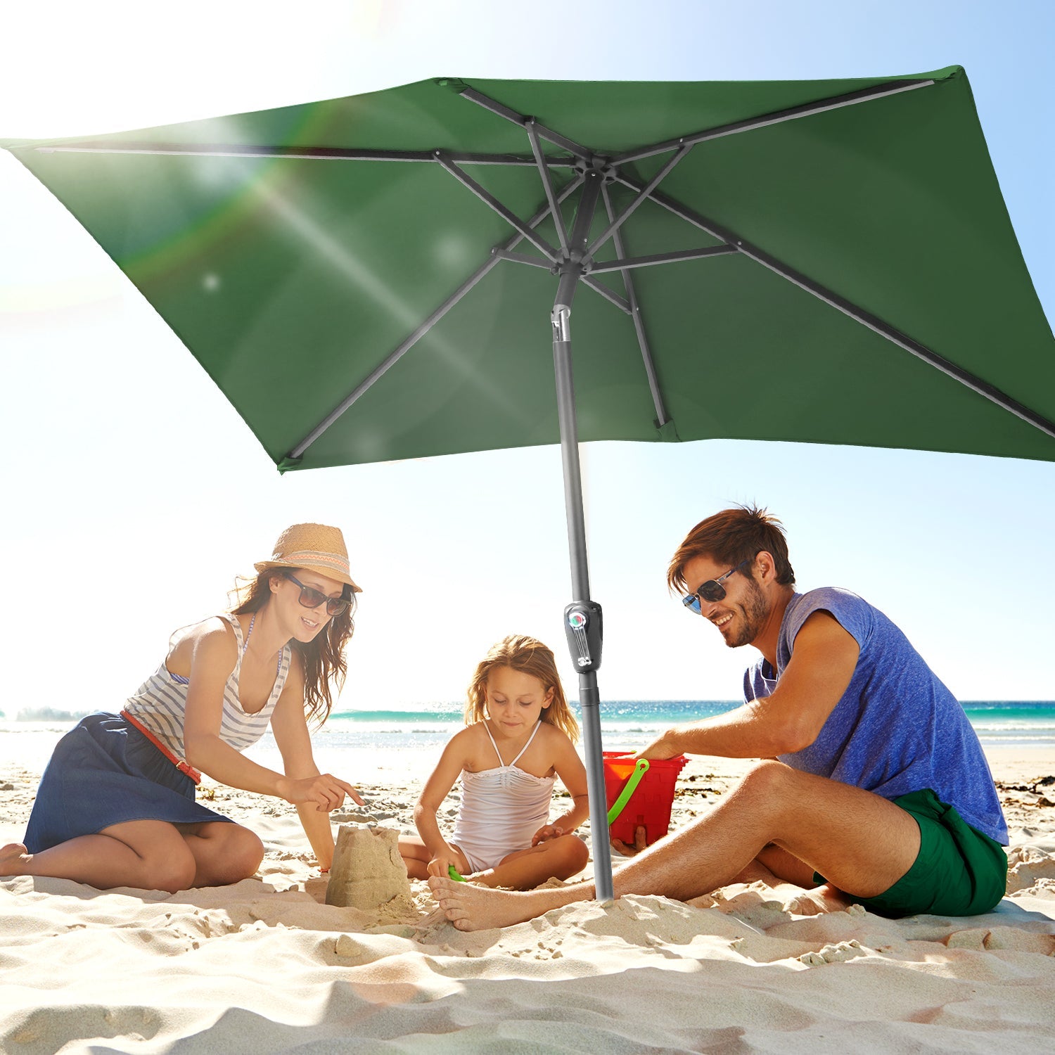 Cosmo Go Sonnenschirm 210x140 / 300x200cm Rechteckig