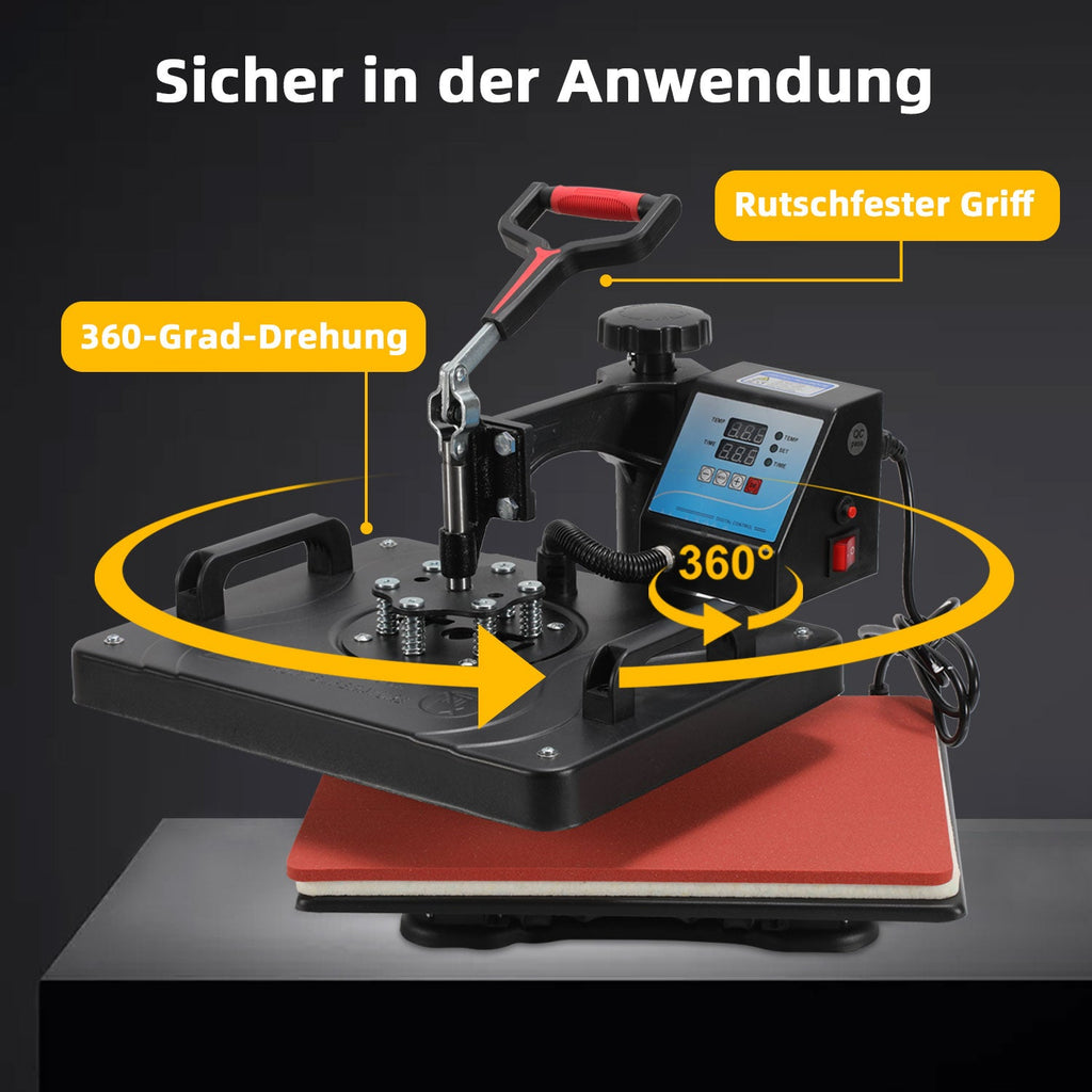 Cosmo Go Transferpresse Hitzepresse 8 IN 1 1250W