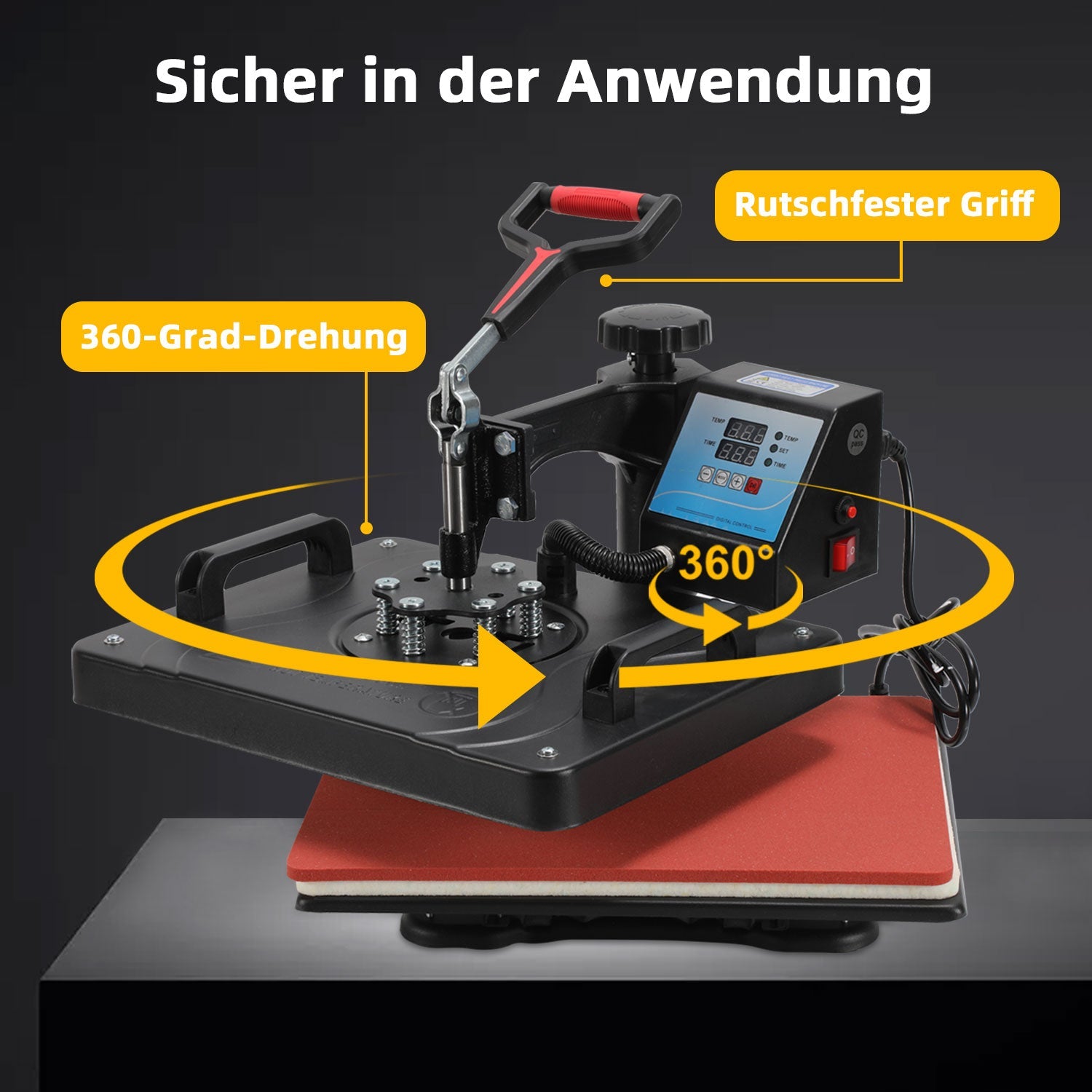 Cosmo Go Transferpresse Hitzepresse 8 IN 1 1250W
