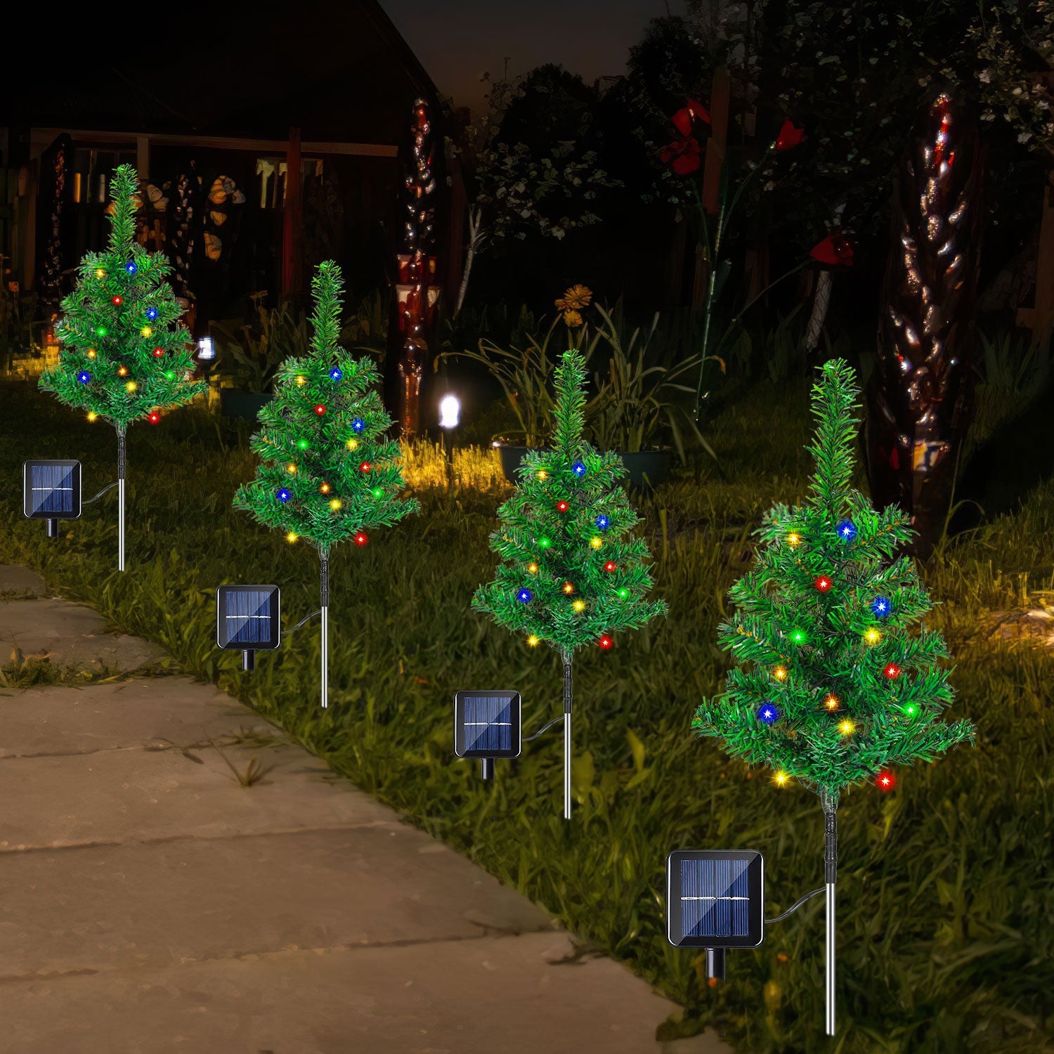 Cosmo Go LED Solar Weihnachtsbaum Weihnachtsdeko 4/8 PCS