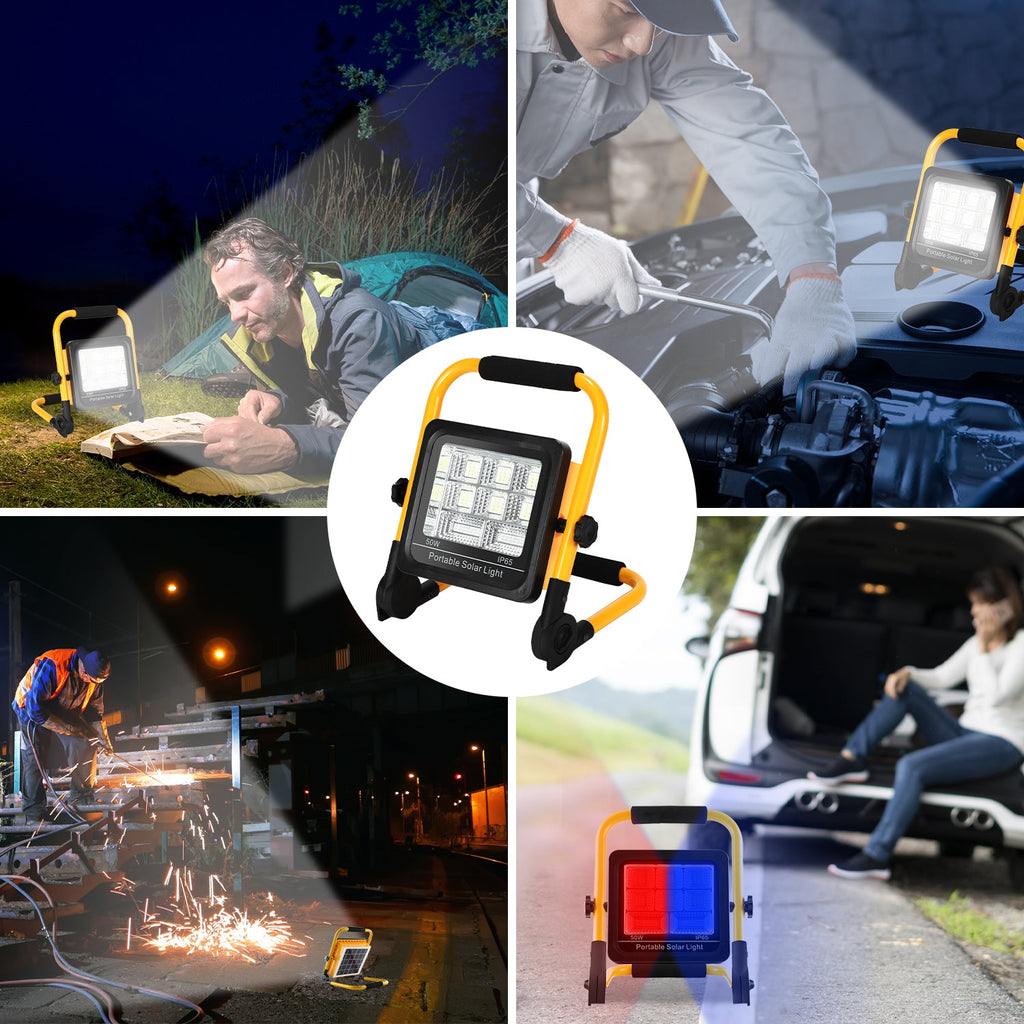 Cosmo Go LED Akku Fluter Baustrahler Solar 50W/100W