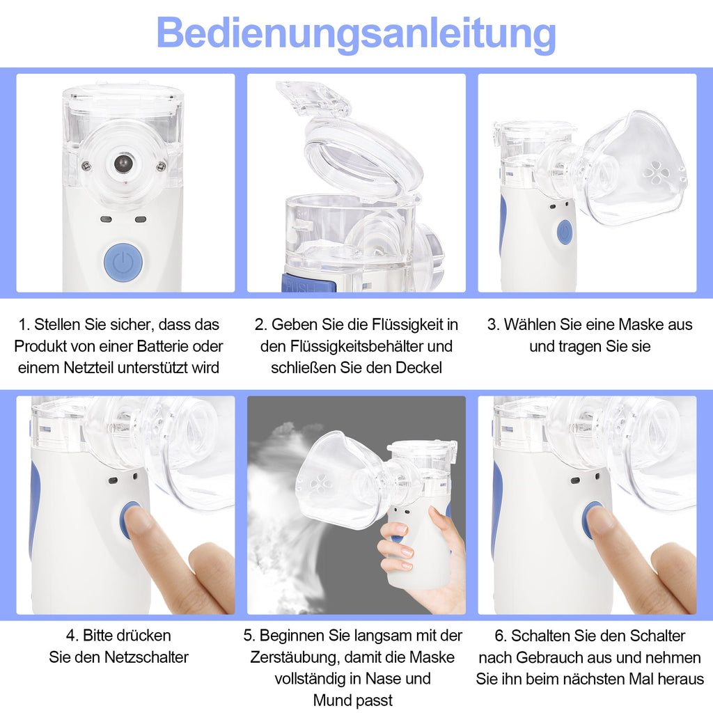 Cosmo Go Inhalator Vernebler Inhaliergerät für Erwachsene Kinder