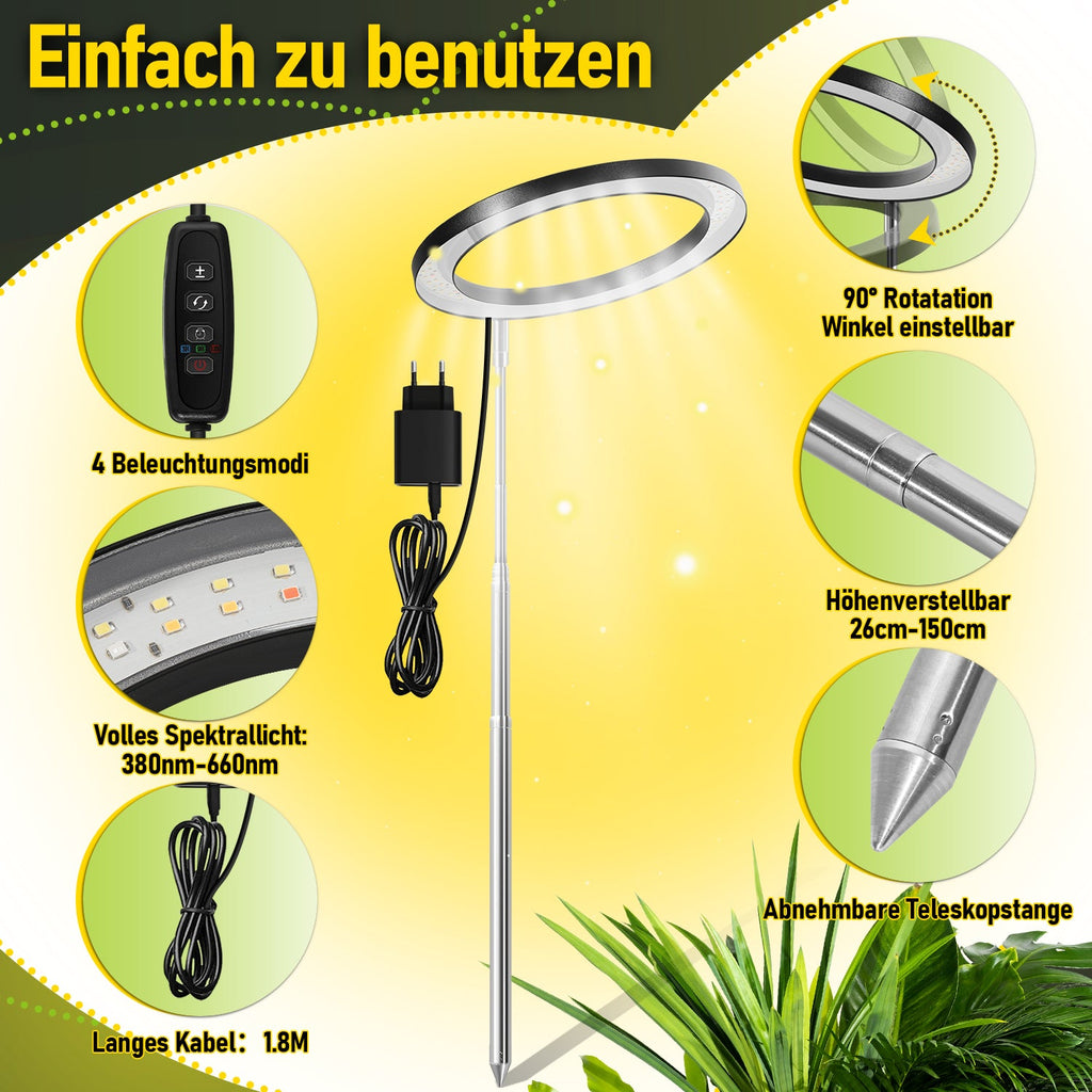 Cosmo Go LED Pflanzenlampe 13W  LED Vollspektrum