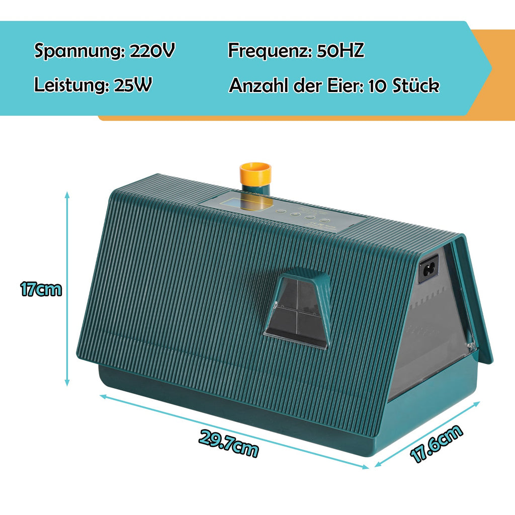 Cosmo Go Brutmaschine Inkubator automatik fur 10 Hühnereier