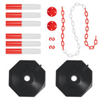 Cosmo Go 2X Absperrpfosten Kettenpfosten Kunststoff 1,4 m