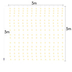 Cosmo Go LED Lichtervorhang 3x3m/3x6m Warmweiß/Farbe